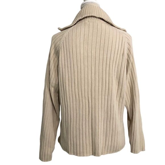 Carolyn Taylor Essentials Ribbed Zip Collar Sweater 1/4 Zip Size Large - Picture 2 of 10